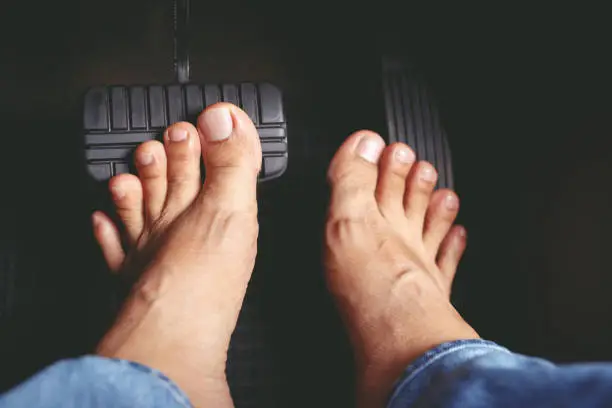 Is driving barefoot safe?