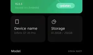 XOS 15 on Infinix GT 20 Pro