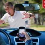 A distracted driver in Texas