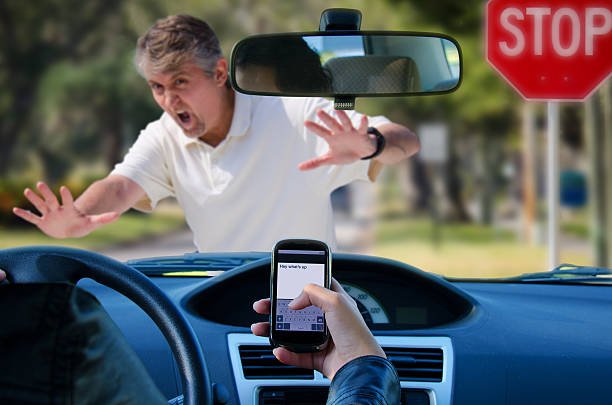 A distracted driver in Texas