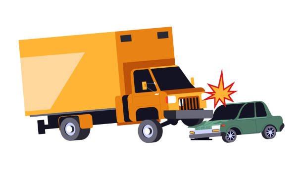 A truck accident simulation