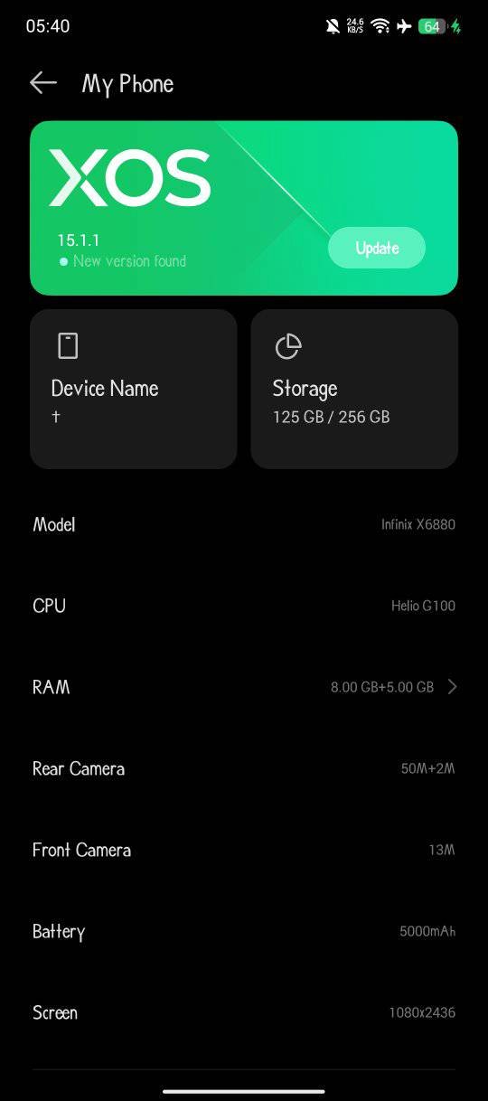 Android 15 (XOS 15) Update Lands on Infinix HOT 50 Pro Plus
