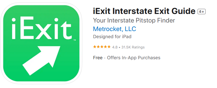 iExit Interstate Exit Guide