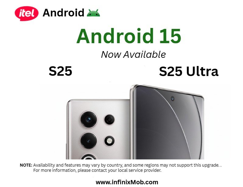 itel S25 and S25 Ultra Android 15 Update