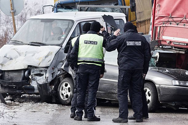 Police at an Accident Scene