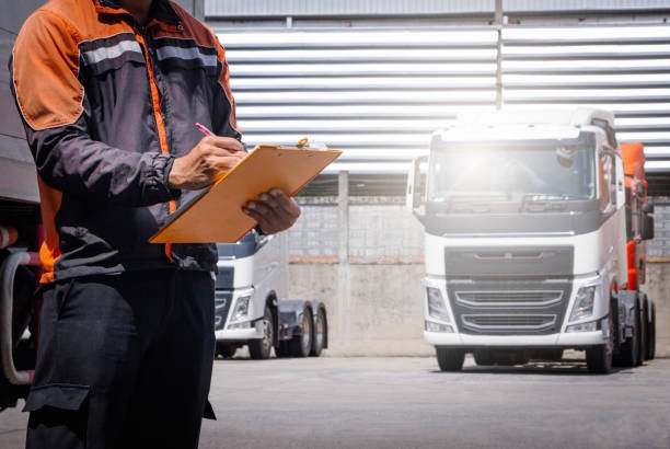 A truck routine check