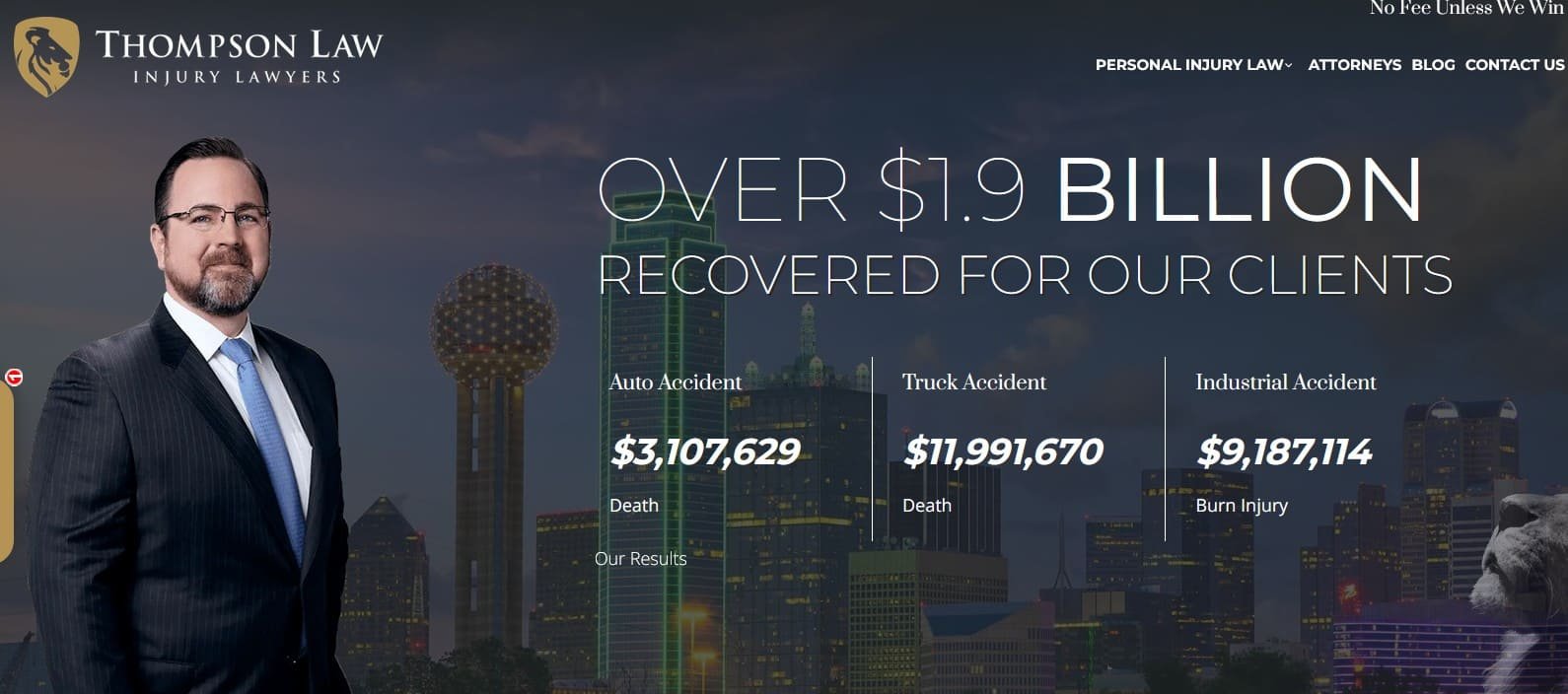 Thompson Law Injury Lawyers Truck Accident Attorney Dallas