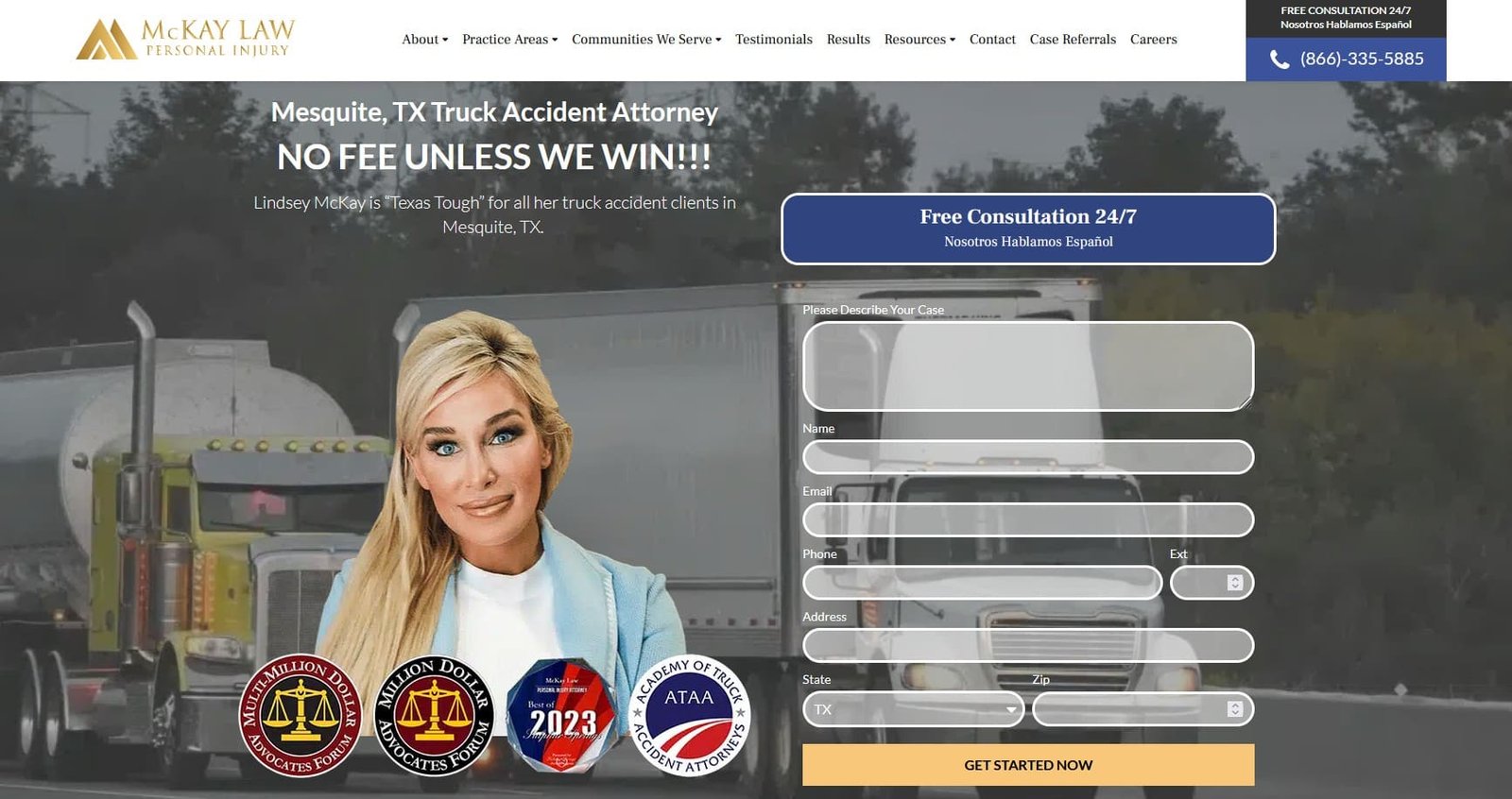 McKay Law 18-wheeler Accident Lawyers